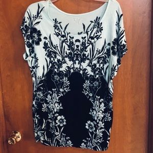 Apt 9 XL mint/black short sleeve shirt